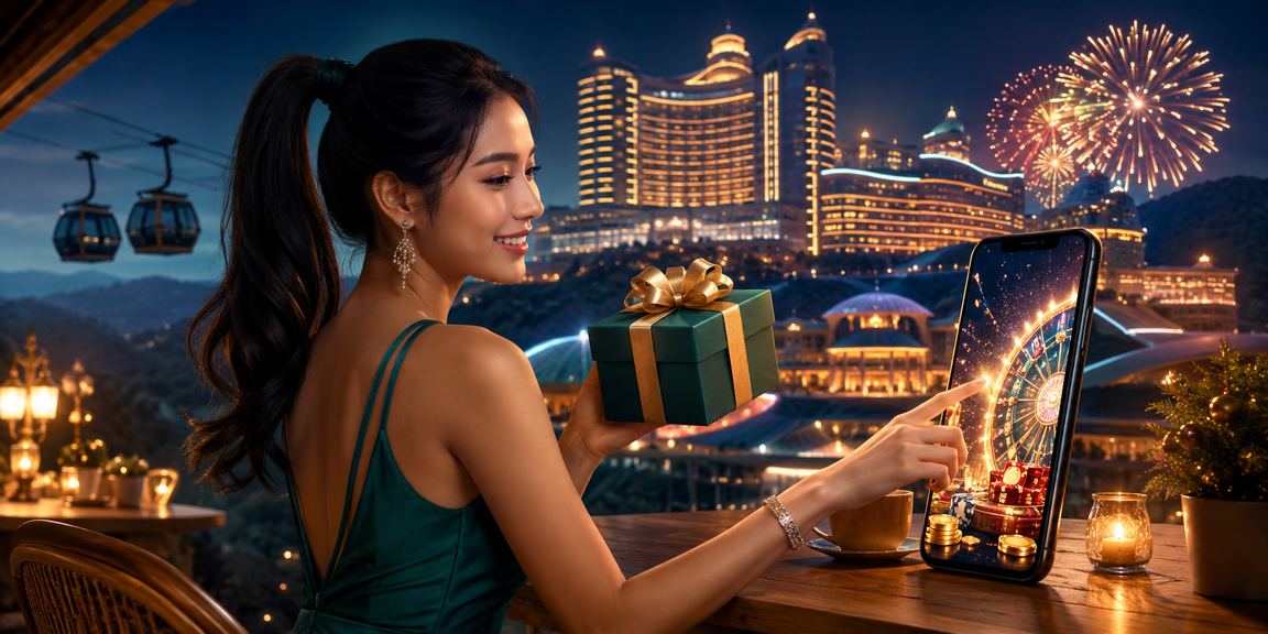 Pengguna Genting Highlands memuat turun dan menggunakan aplikasi kasino mudah alih br227 di telefon Android