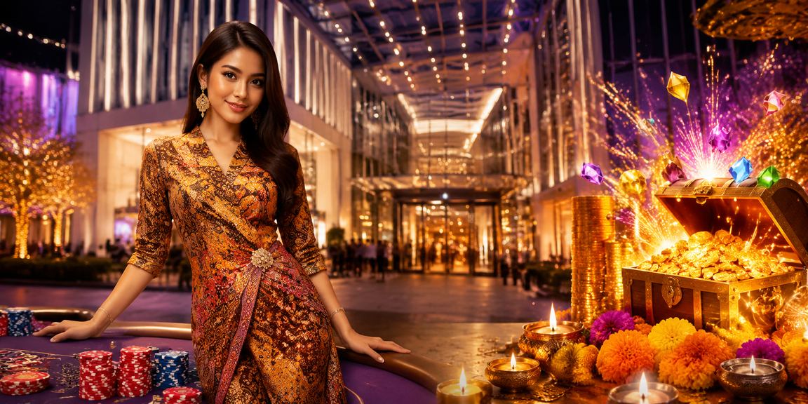 Pengguna Kuala Lumpur membuat deposit selepas log masuk ke akaun br227 berpakaian batik
